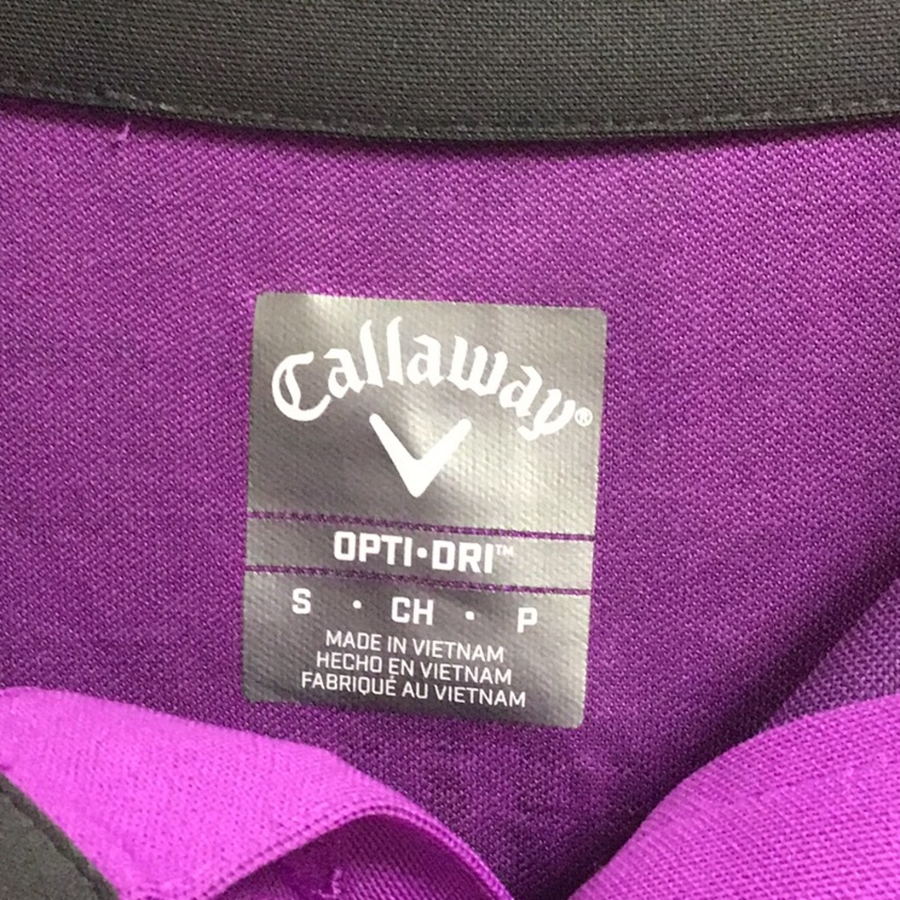 NEW Callaway Purple Cactus Flower Polo Shirt - Picture 2 of 2